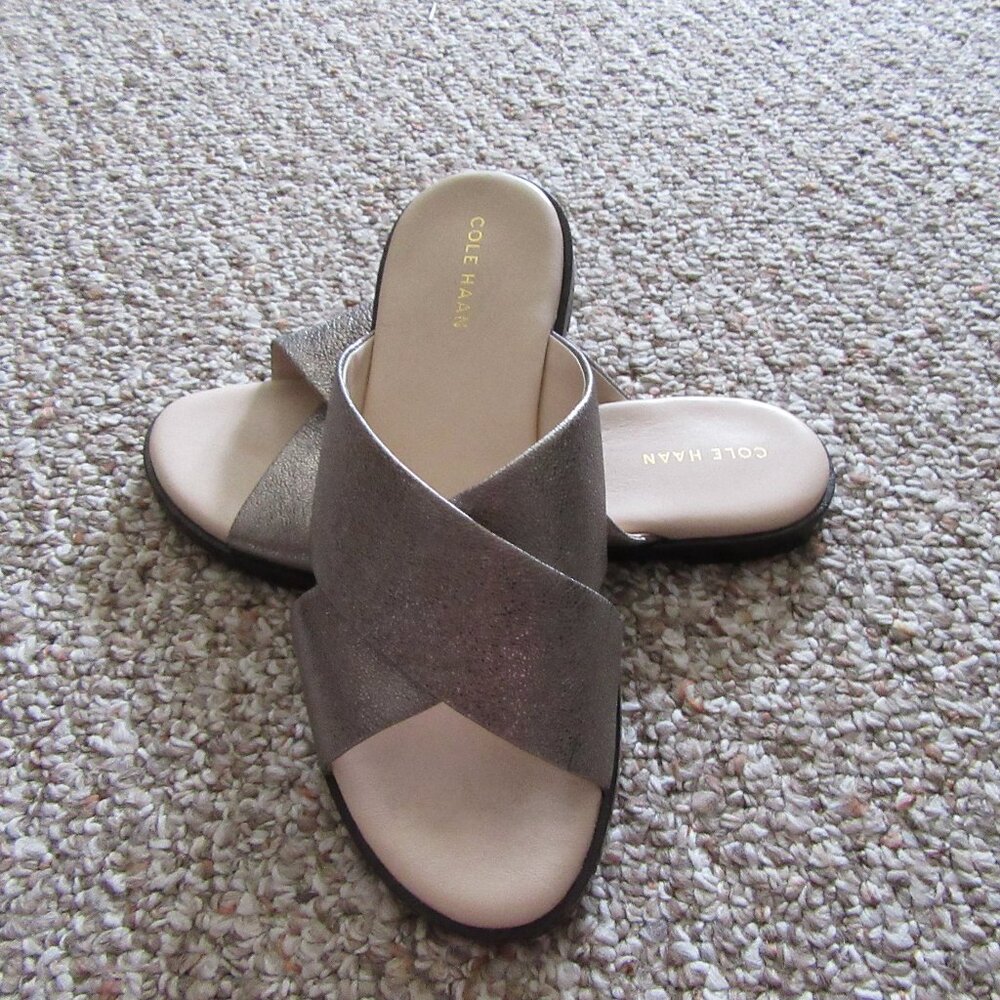 Cole Haan Grand OS Women’s Metallic Slide Sandals Size 6B